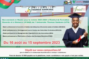 Candidature IFOAD_CAMPUFASO