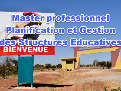 Master professionnel Planification et Gestion des Structures Educatives (MPGSE)