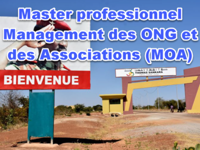 Master professionnel Management des ONG et des Associations (MOA)